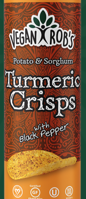 Sorghum Turmeric Crisps by Vegan Rob’s