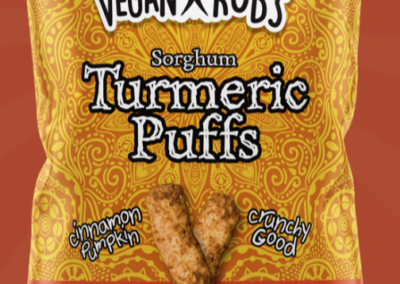 Sorghum Turmeric Puffs by Vegan Rob’s