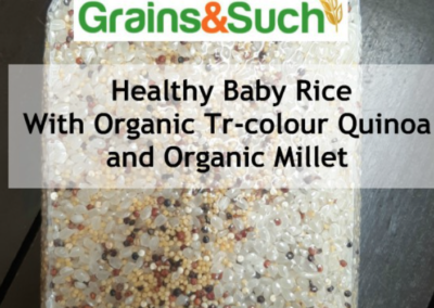 Healthy Baby Rice with Quinoa and Organic Millet by Grains&Such