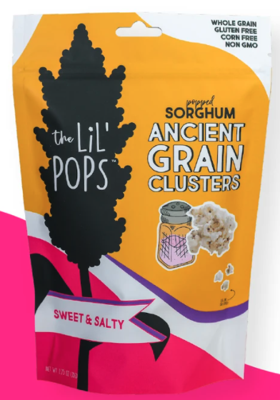 Popped Sorghum Ancient Grain Clusters – Sweet & Salty by The lil Pops, The healthy crop Inc