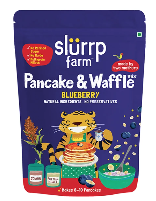 Pancake and Waffle Blueberry Millet Mix by Slurrp Farm
