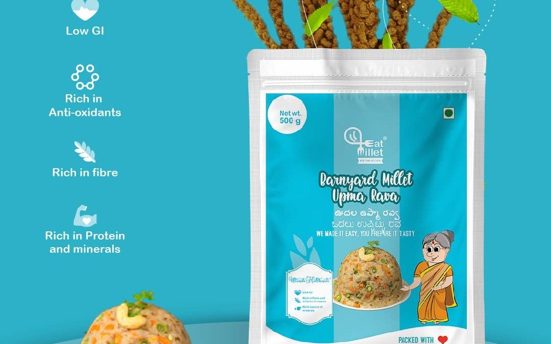 Barnyard Millet Upma Rava by Eat Millet, Coastal Foods