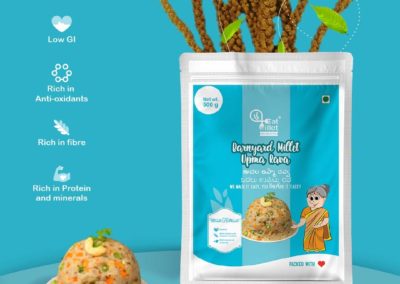 Barnyard Millet Upma Rava by Eat Millet, Coastal Foods