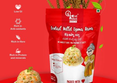 Foxtail Millet Upma Rava by Eat Millet, Coastal Foods