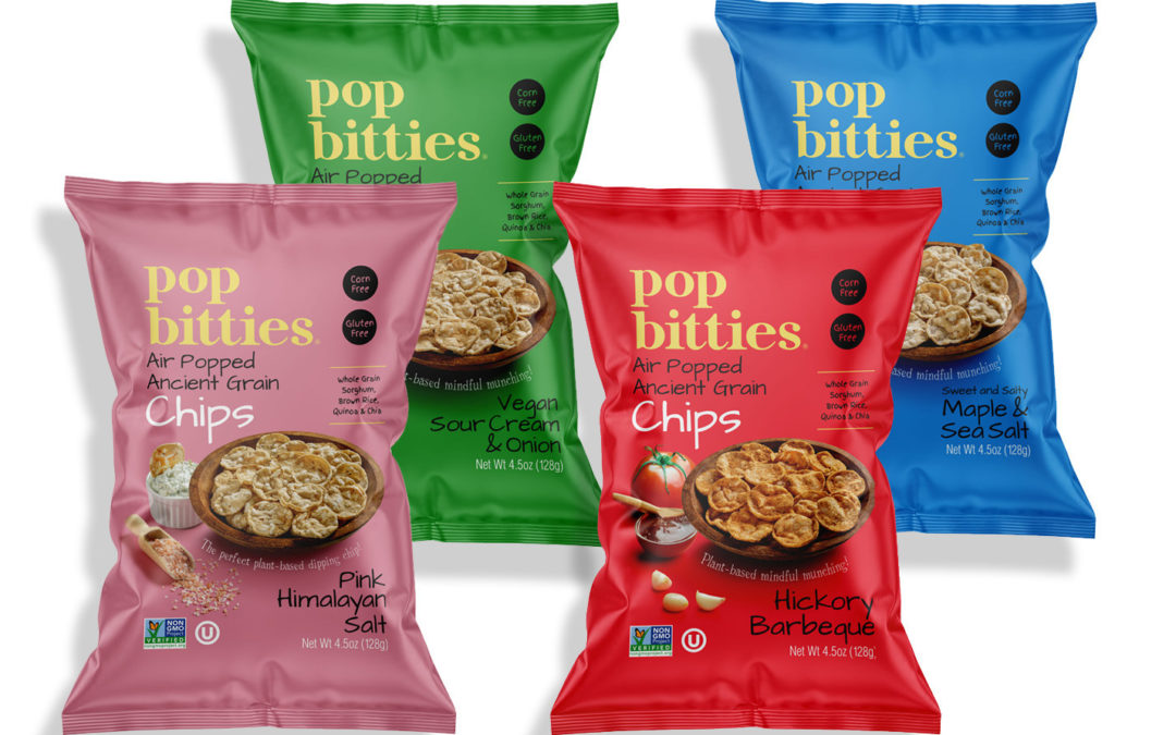 New Ancient Grains-Based Pop Bitties Offers Earth-Friendly, Plant-Based Snacking