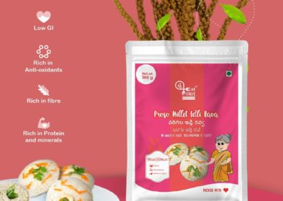 Proso Millet Idly Rava by Eat Millet, Coastal Foods