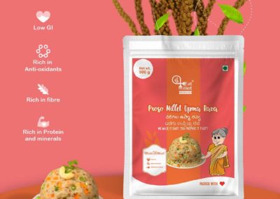 Proso Millet Upma Rava by Eat Millet, Coastal Foods