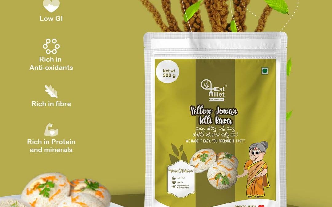 Yellow Jowar Idly Rava by Eat Millets, Coastal Foods