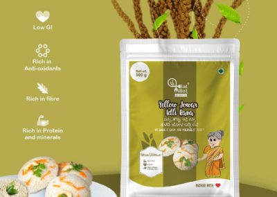 Yellow Jowar Idly Rava by Eat Millets, Coastal Foods