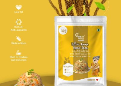 Yellow Jowar Upma Rava by Eat Millets, Coastal Foods
