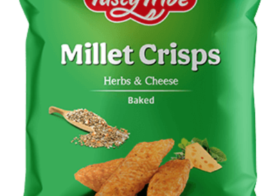 Millet Crispies Herbs and Cheese by Tasty Tribe