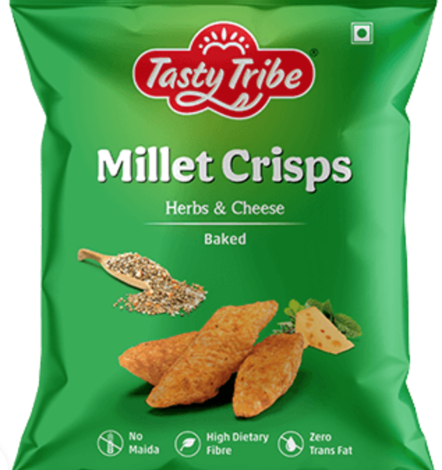 Millet Crispies Herbs and Cheese by Tasty Tribe